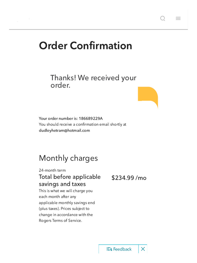 Order Confirmation and Billing Details | PDF | Cyberspace ...