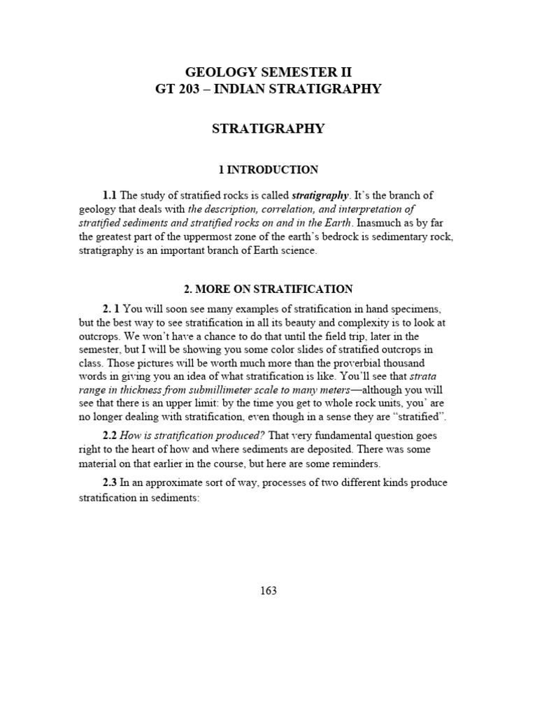 PSK - Geology Stratigraphy Notes | PDF | Stratigraphy | Geological ...