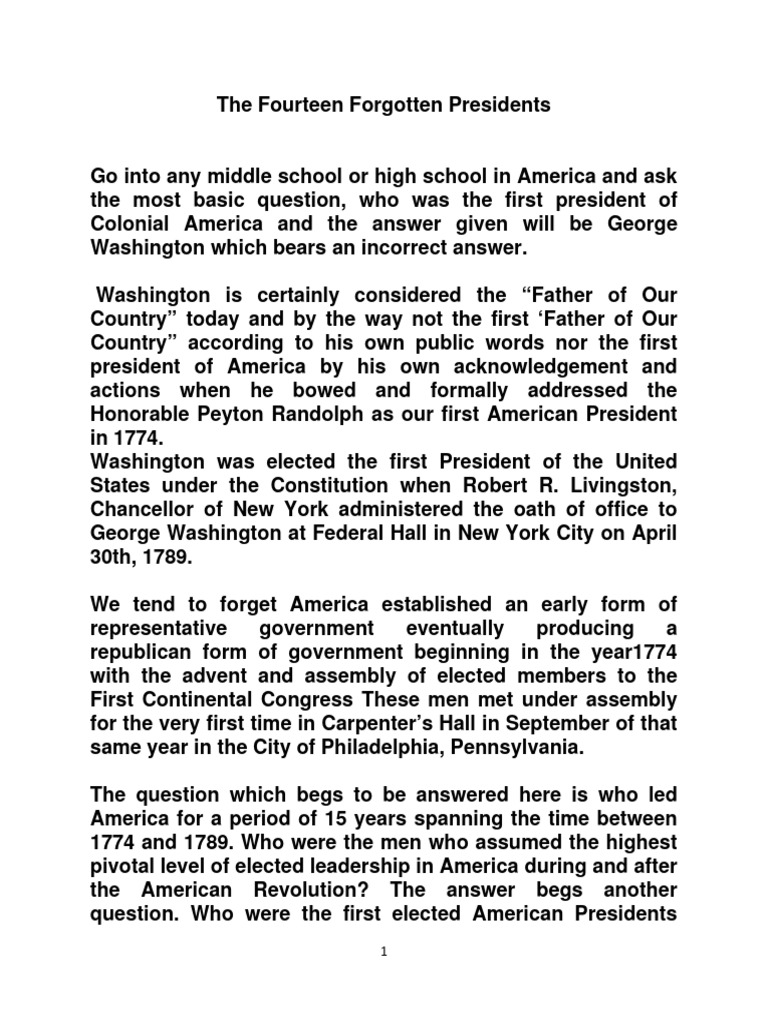 The-Fourteen-Forgotten-Presidents-Script-Only-by-Bill-Stone | Download ...