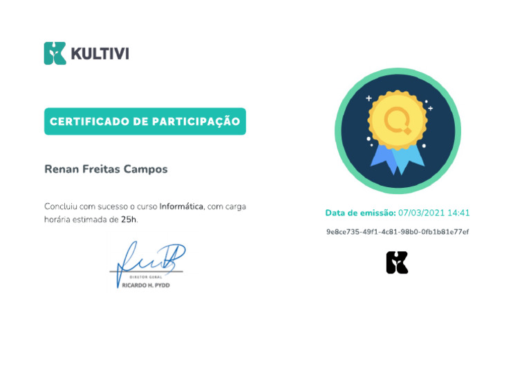 Certificado Informática Pdf