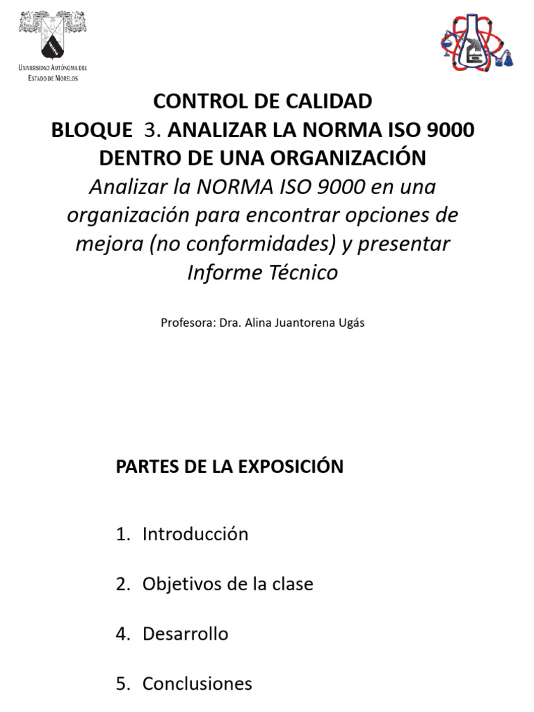 Análisis de la Norma ISO 9000 en Organizaciones | PDF | Gestión de la ...