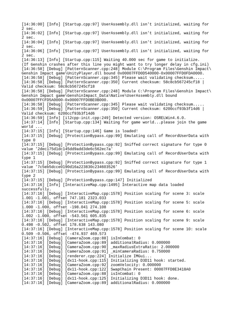 Genshin Impact Initialization Log | PDF | Software Development ...