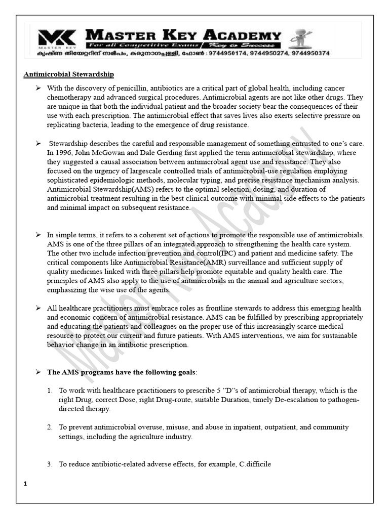 Antimicrobial Stewardship Explained | PDF | Antimicrobial Resistance ...