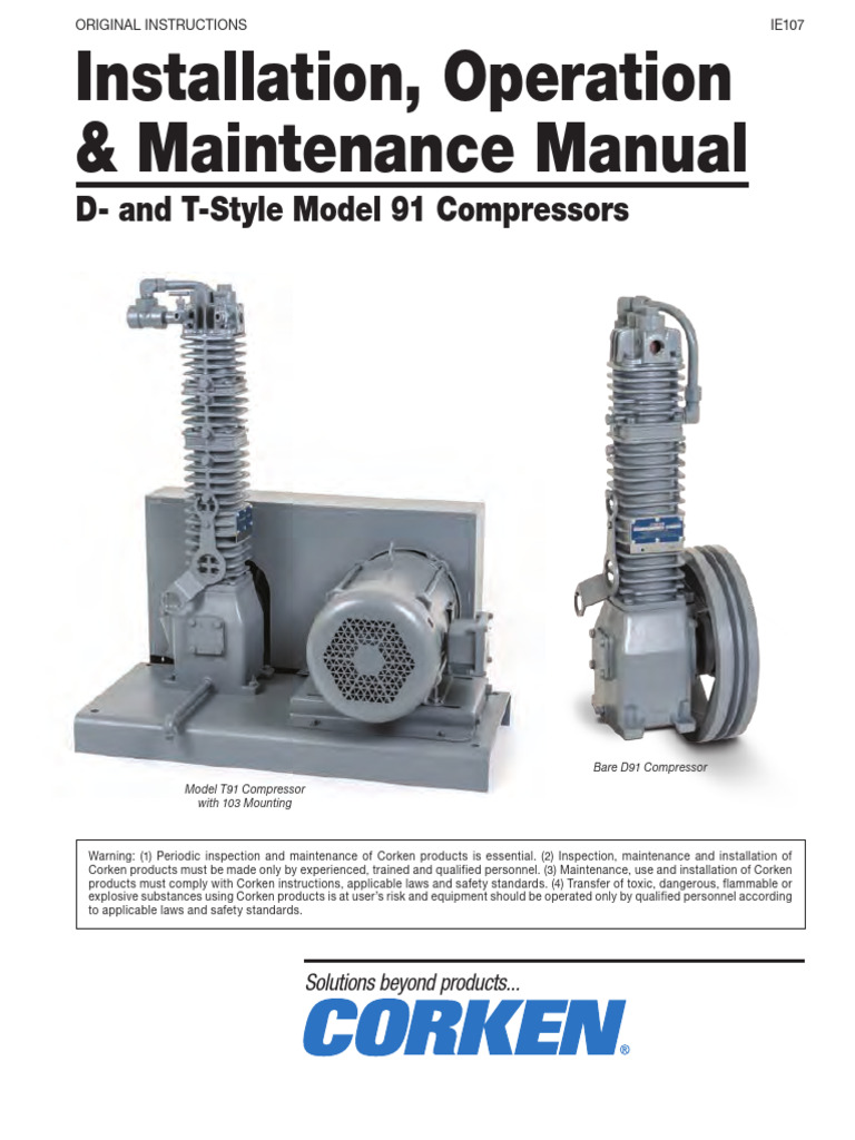 D91 Compressor | PDF | Motor Oil | Piston