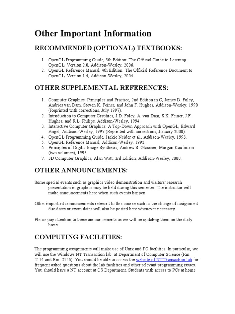 Computer Graphics OpenGL | Rendering (Computer Graphics) | Computer Graphics