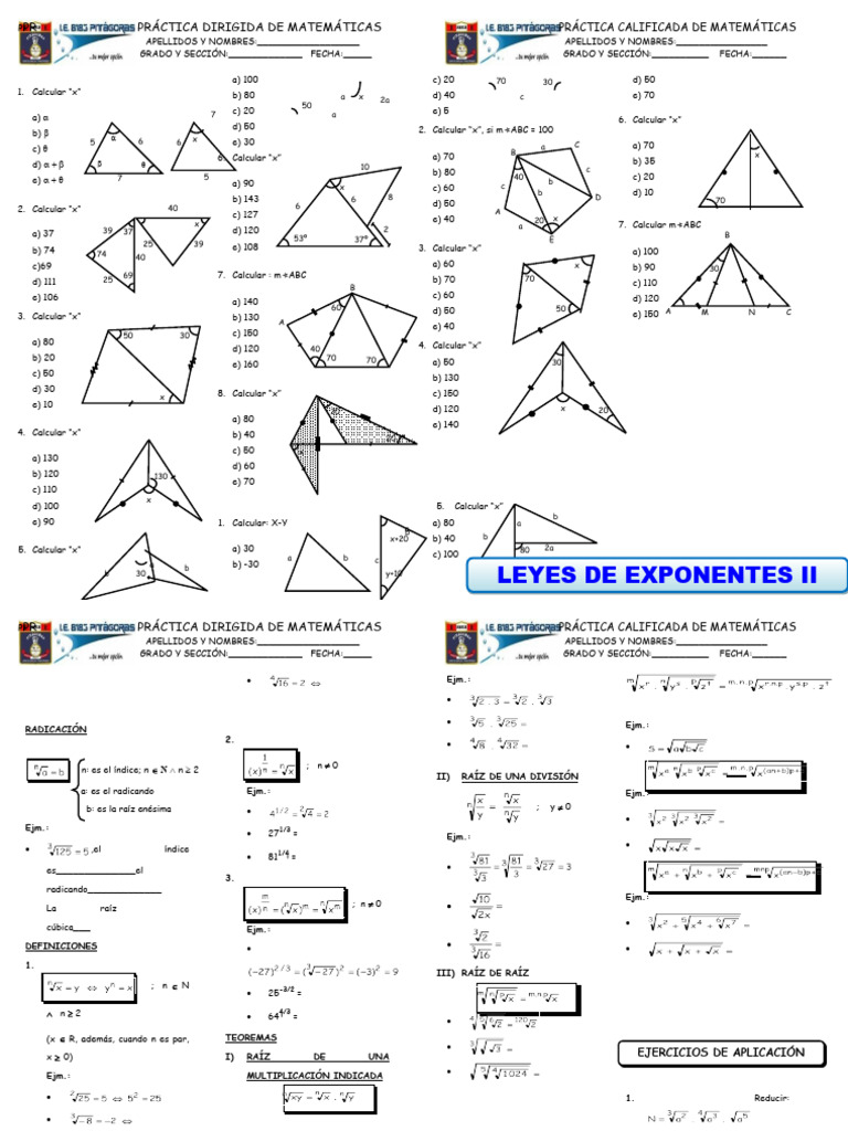 Teoria de Exponentes II PDF