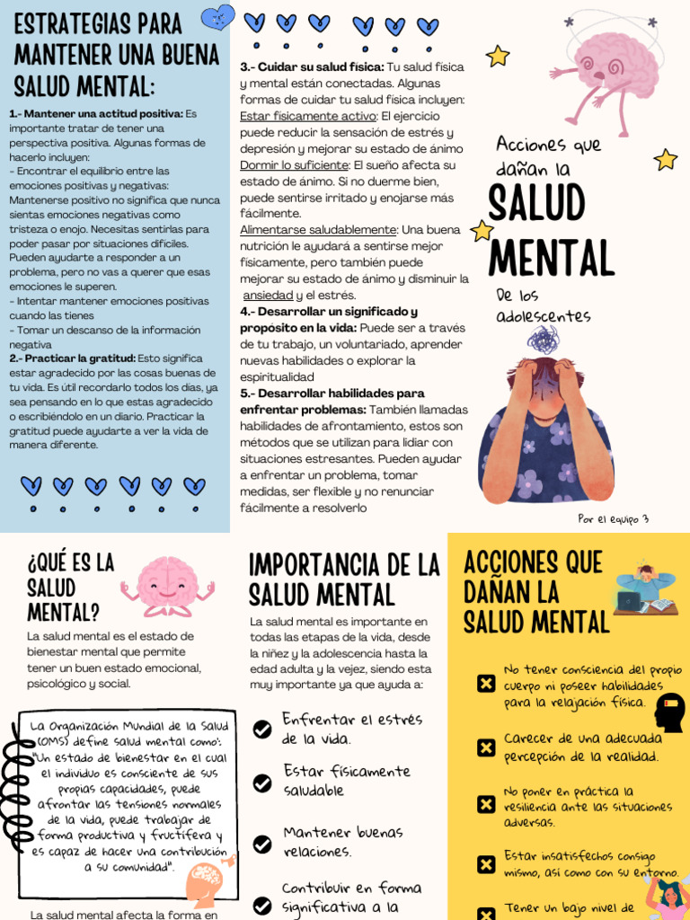 Estrategias para Mejorar la Salud Mental | PDF | Salud mental | Las ...