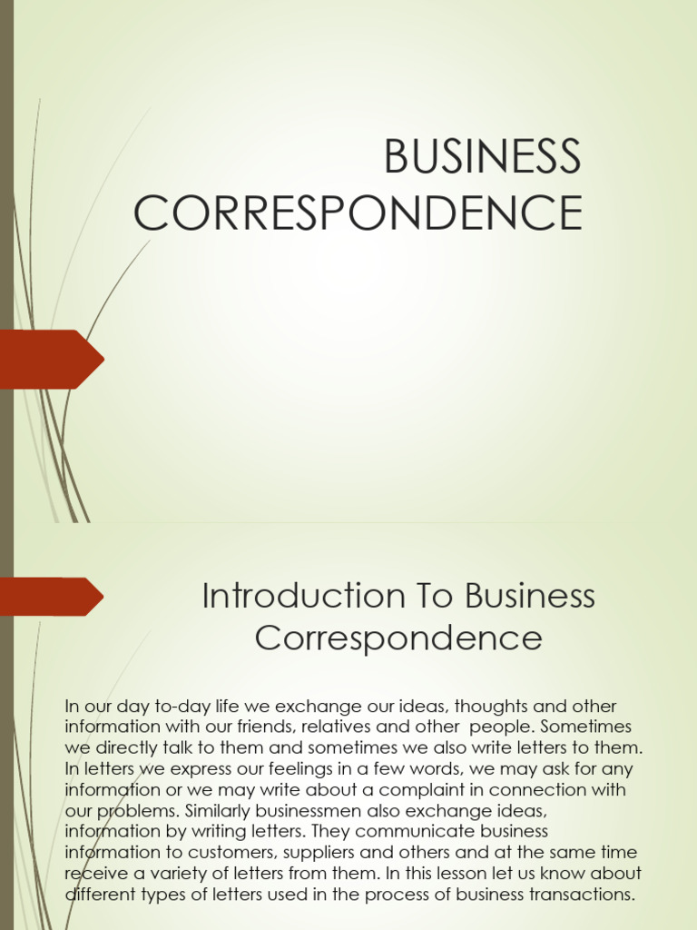 Understanding Business Correspondence | PDF | Envelope | Customer