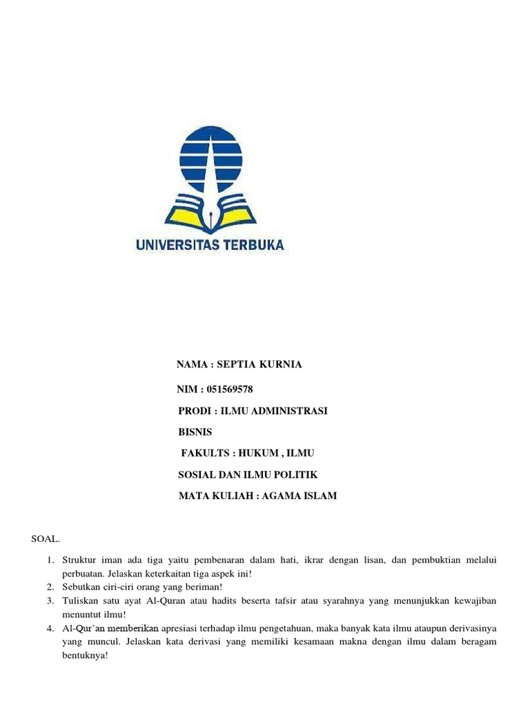 Keterkaitan Iman dan Kewajiban Ilmu dalam Islam | PDF