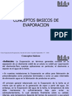 Curso Evaporación Leche 3-5 Septiembre 2001