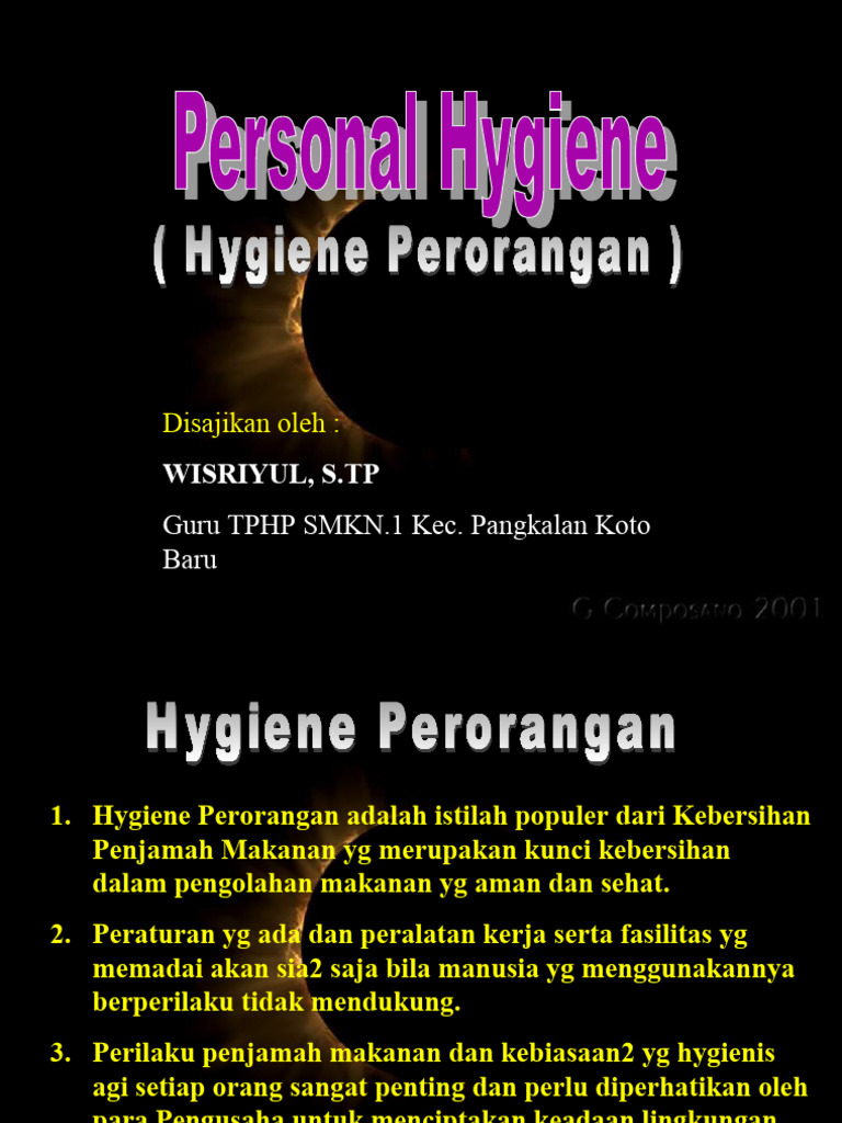 Sumber Cemaran dan Hygiene Perorangan | PDF