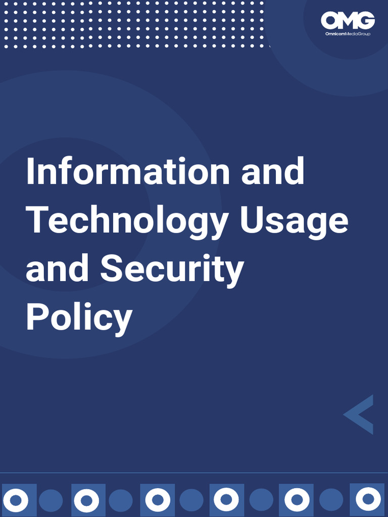 Information and Technology Usage and Security Policy | PDF | Popular ...