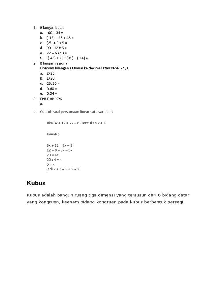 Panduan Lengkap Matematika Dasar | PDF | Metode & Bahan Ajar | Sains ...