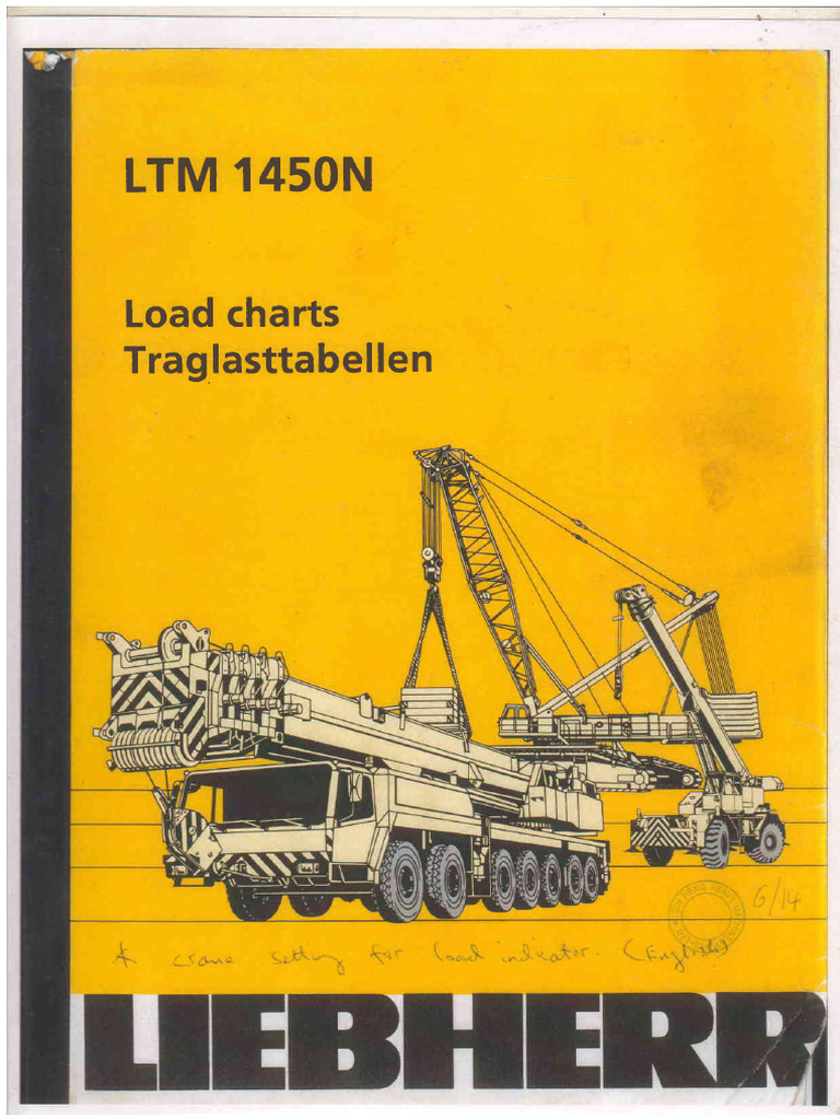 LTM 1450 N Load Charts Overview | PDF