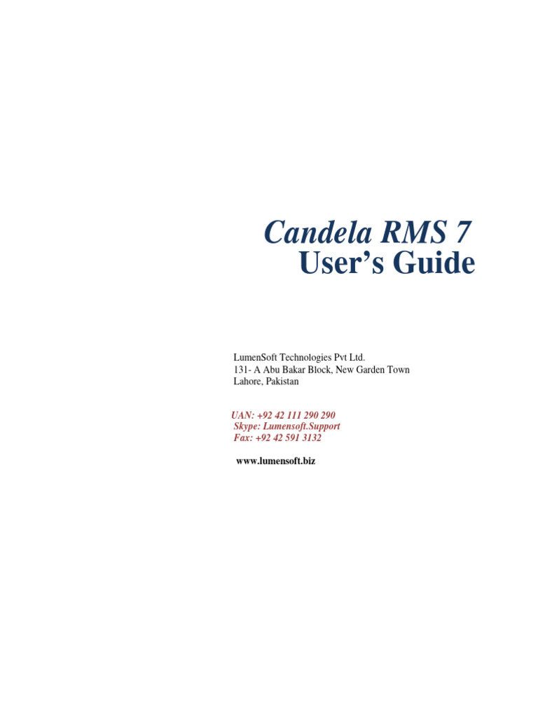 Candela RMS User's Guide Overview | PDF | Point Of Sale | Retail