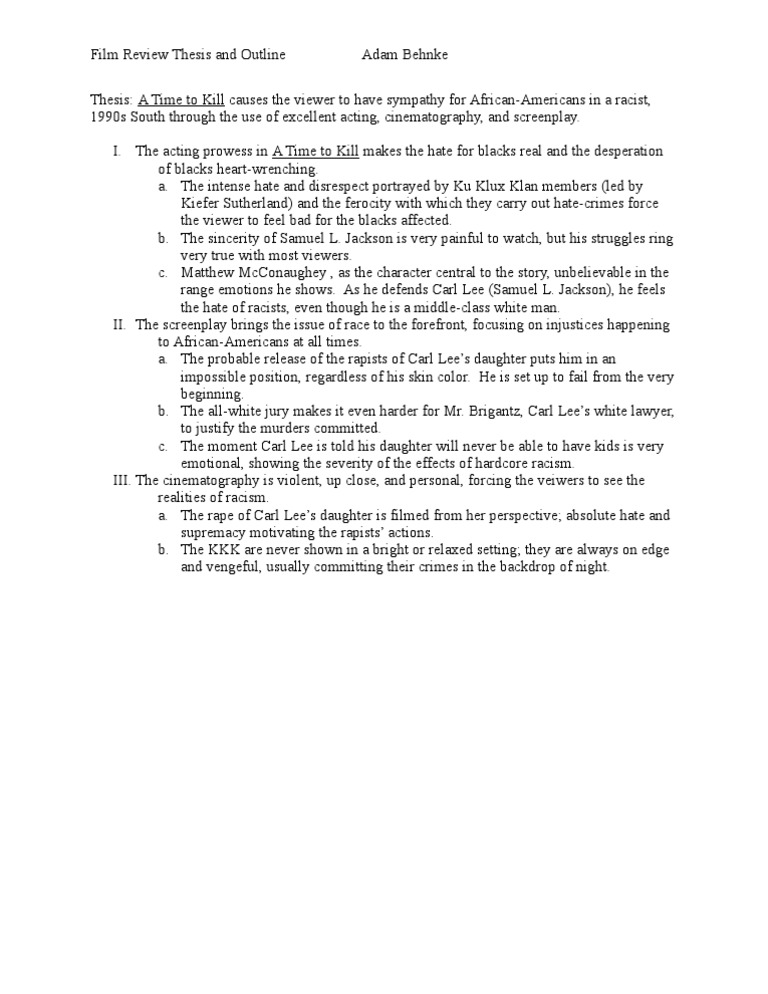 Why was a time to kill banned picture