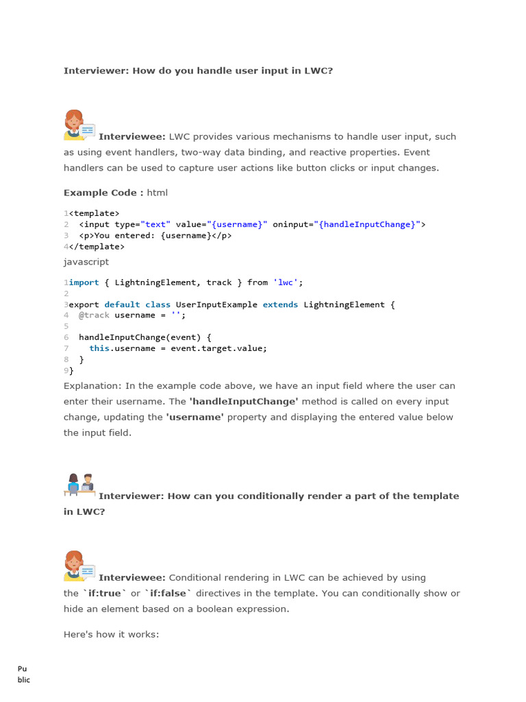 Handling User Input in LWC Components | PDF | Computing | Software ...