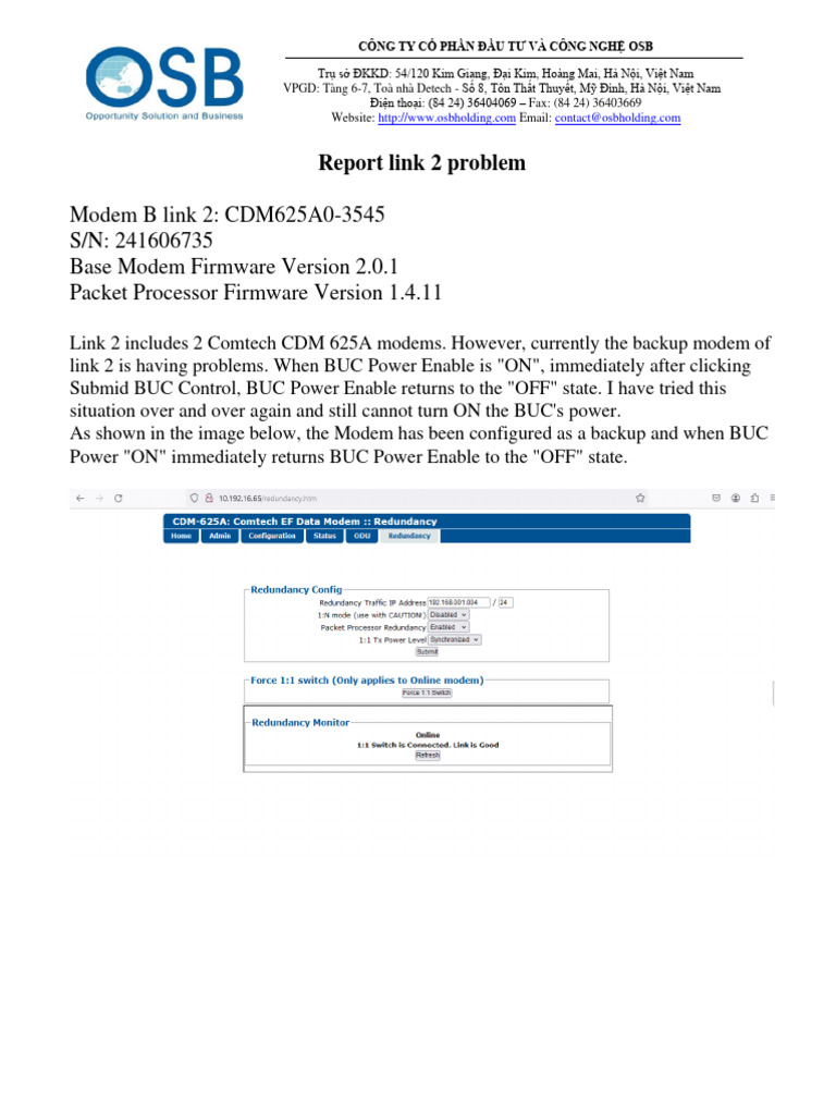 Report Link 2 Problem | PDF