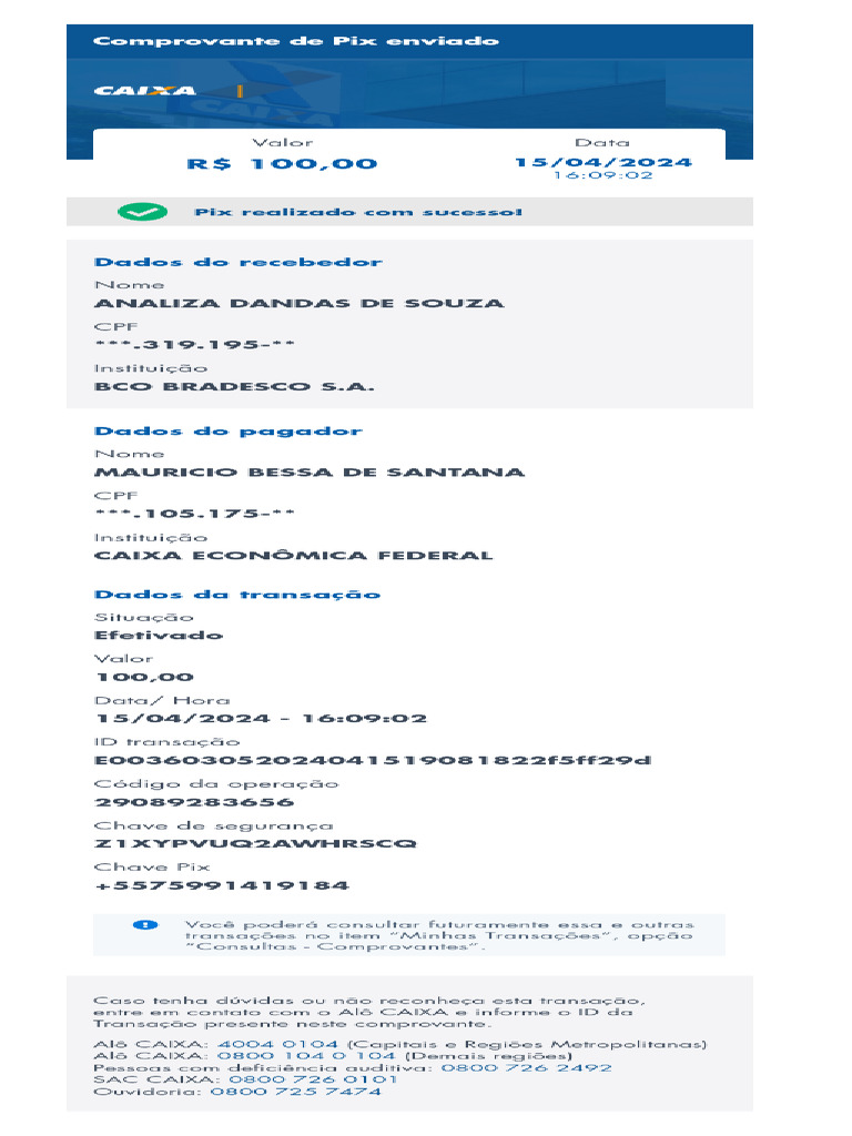 Comprovante2024 04 15 - 160913 | PDF
