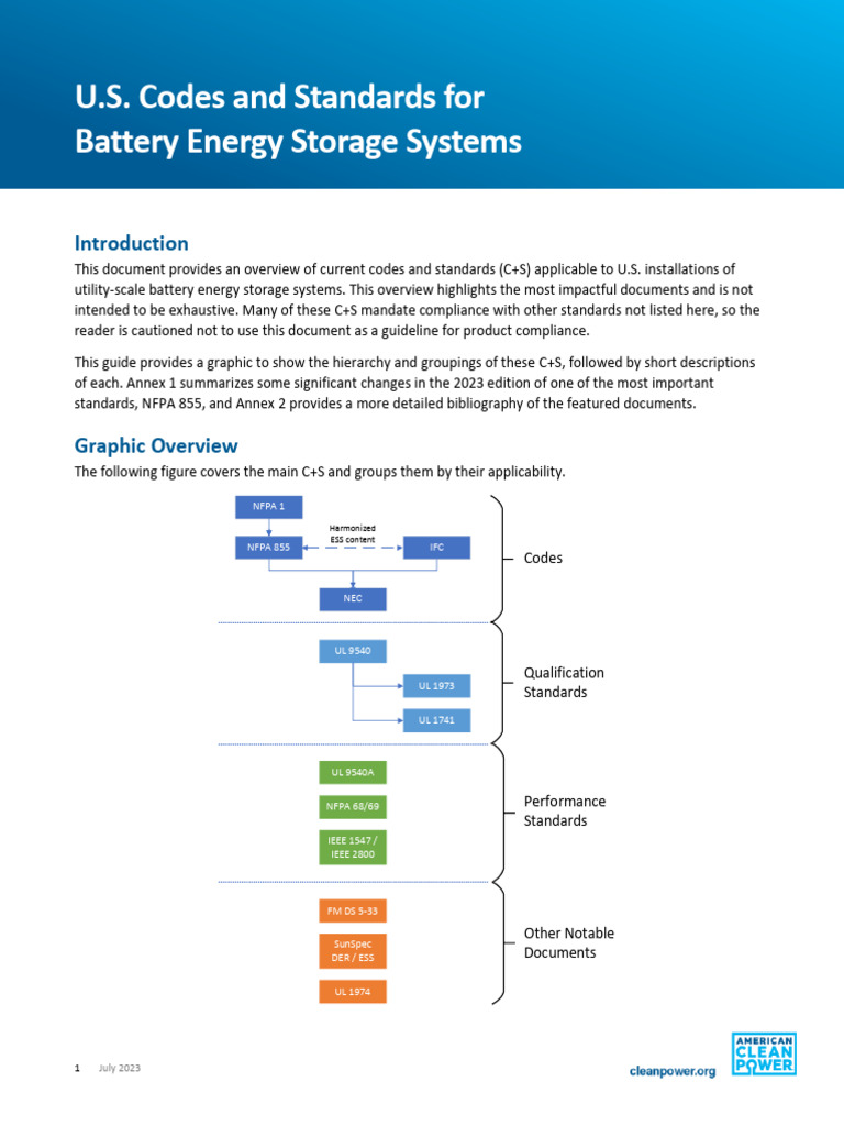ACP ES Product 6 ESS Codes and Standards Overview 6.28.23 | PDF | Computers