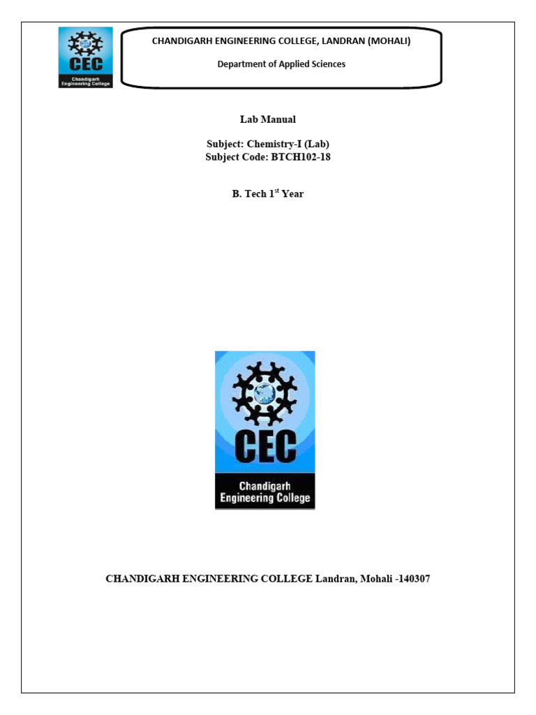 LAB MANUAL EXPERIMENTS IN GENERAL CHEMISTRY PDF visual data 3