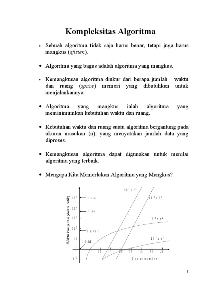 Kompleksitas Algoritma | PDF | Metode & Bahan Ajar | Komputer