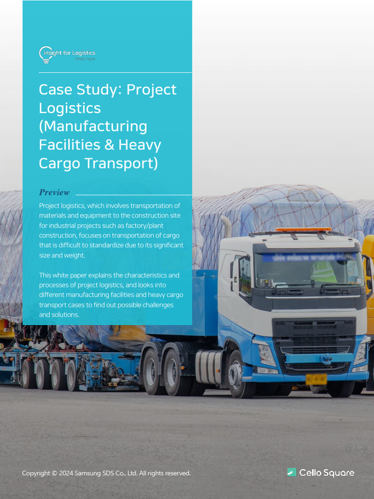 (I4l White Paper) Case Study - Project Logistics (Manufacturing ...