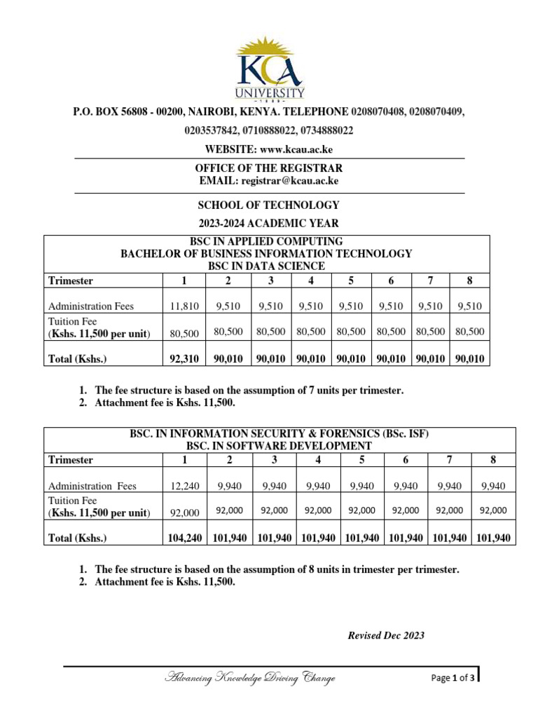School of Technology Fee Structure 2024 PDF Banks Cheque