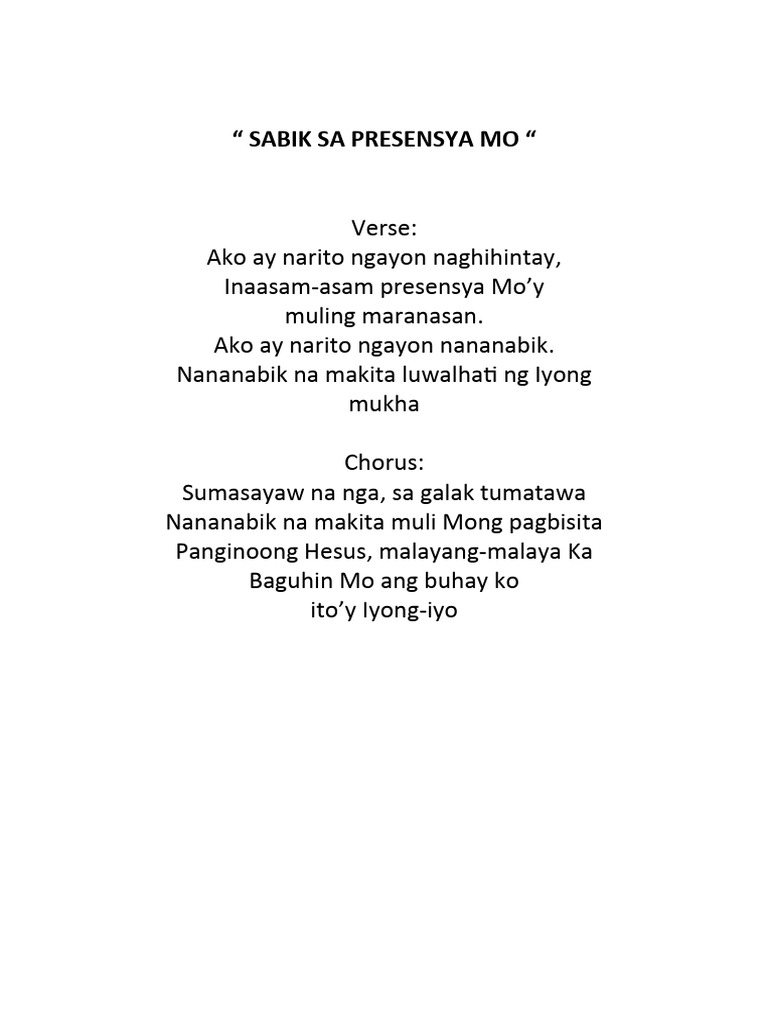 Worship Songs | PDF