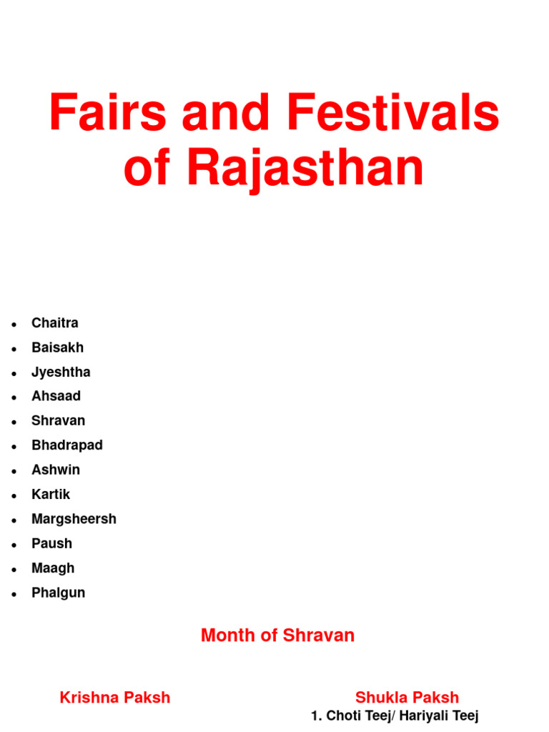 Festivals of Rajasthan Download Free PDF Religious Holidays