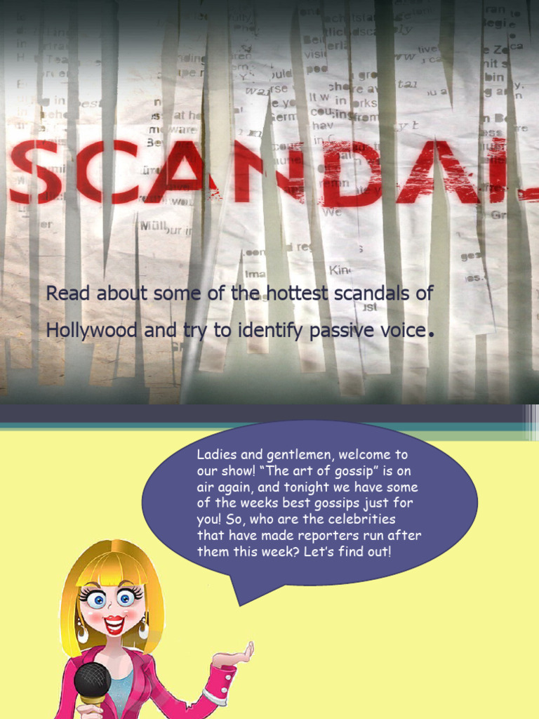 Passive Voice in Celebrity News CLT Communicative Language Teaching ...