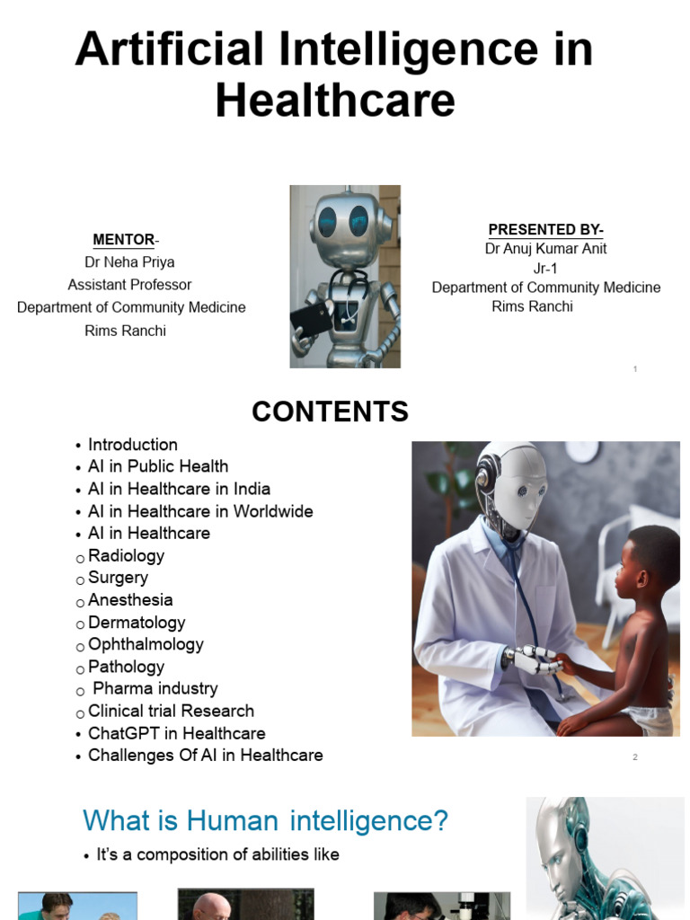 AI Applications in Healthcare Insights | PDF | Artificial Intelligence ...