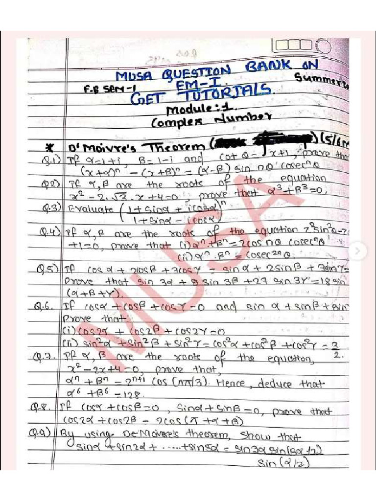 Musa Maths 1 | PDF