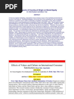 The Impacts of Country