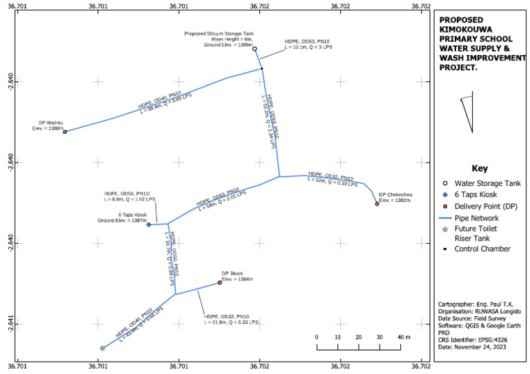 Water Network Layout-1 | PDF