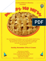 Flyer PieParty 8x10