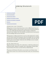 Writing Structure Construction Frame