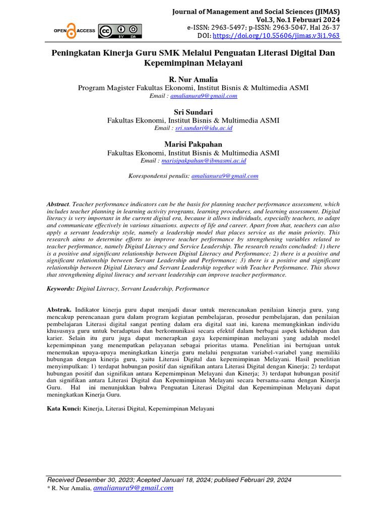 Jimas Vol 3 No 1 Feb 2024 Hal 26-37 | PDF