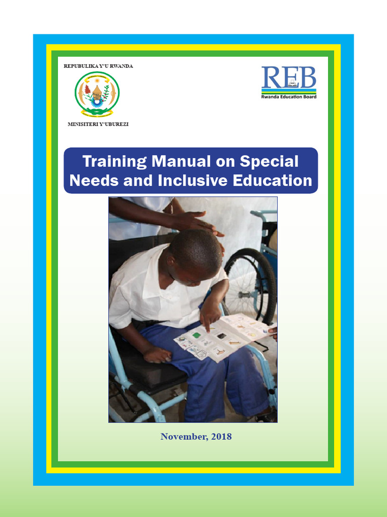 Training Manual On Special Needs and Inclusive Education | PDF ...