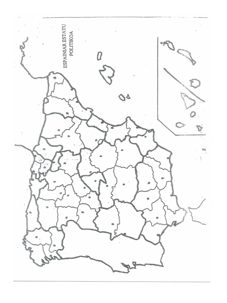 Europa Eta Espainiako Mapa Politikoak Eta Mutuak | PDF