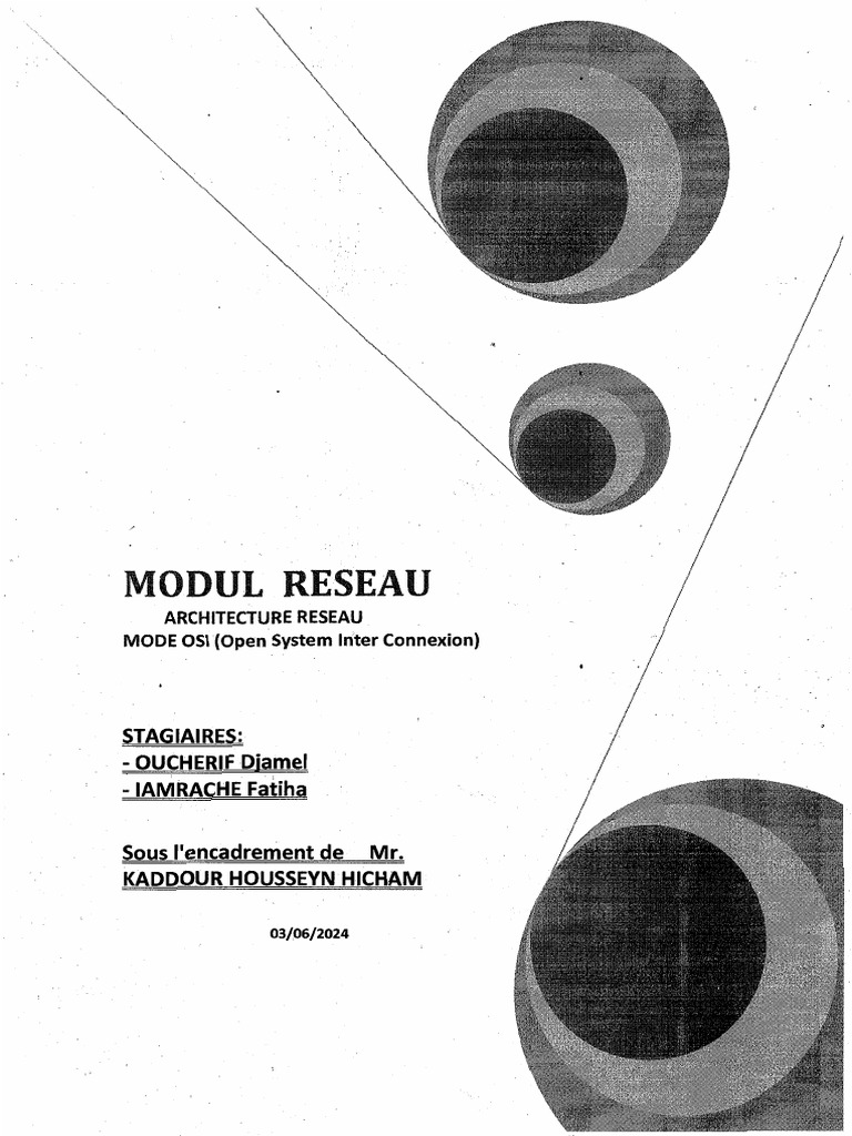 Rapport de Stage Modul Reseau | PDF