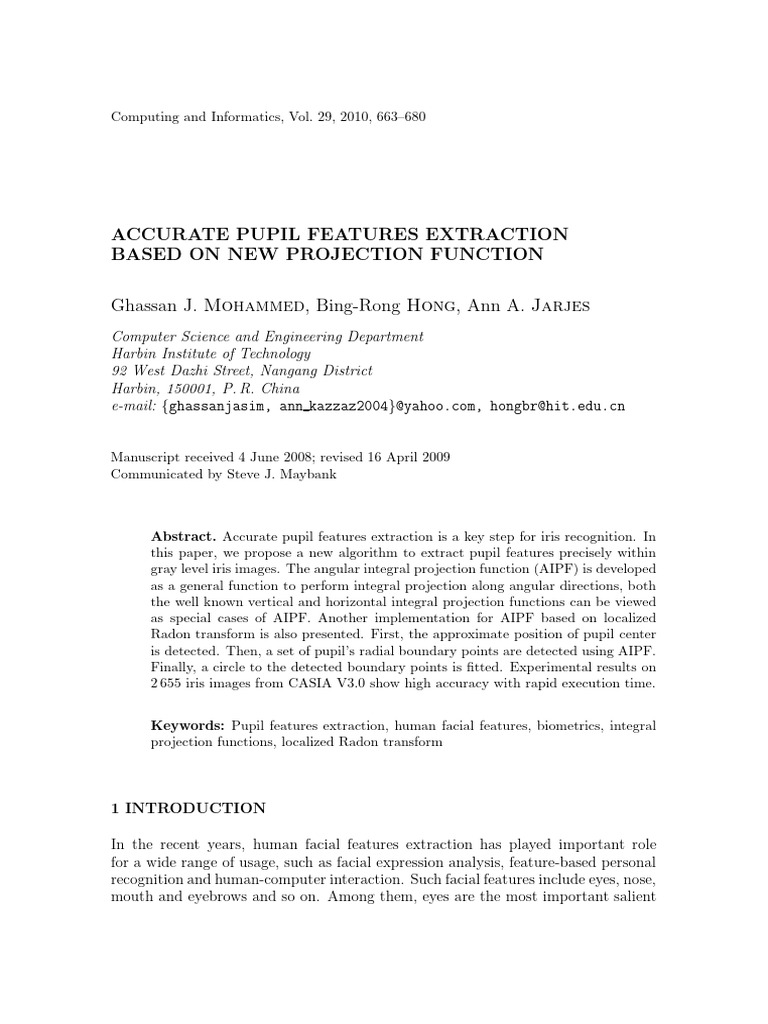 Mohammed g j pupil feature new proj funct 1873 pdf integral
