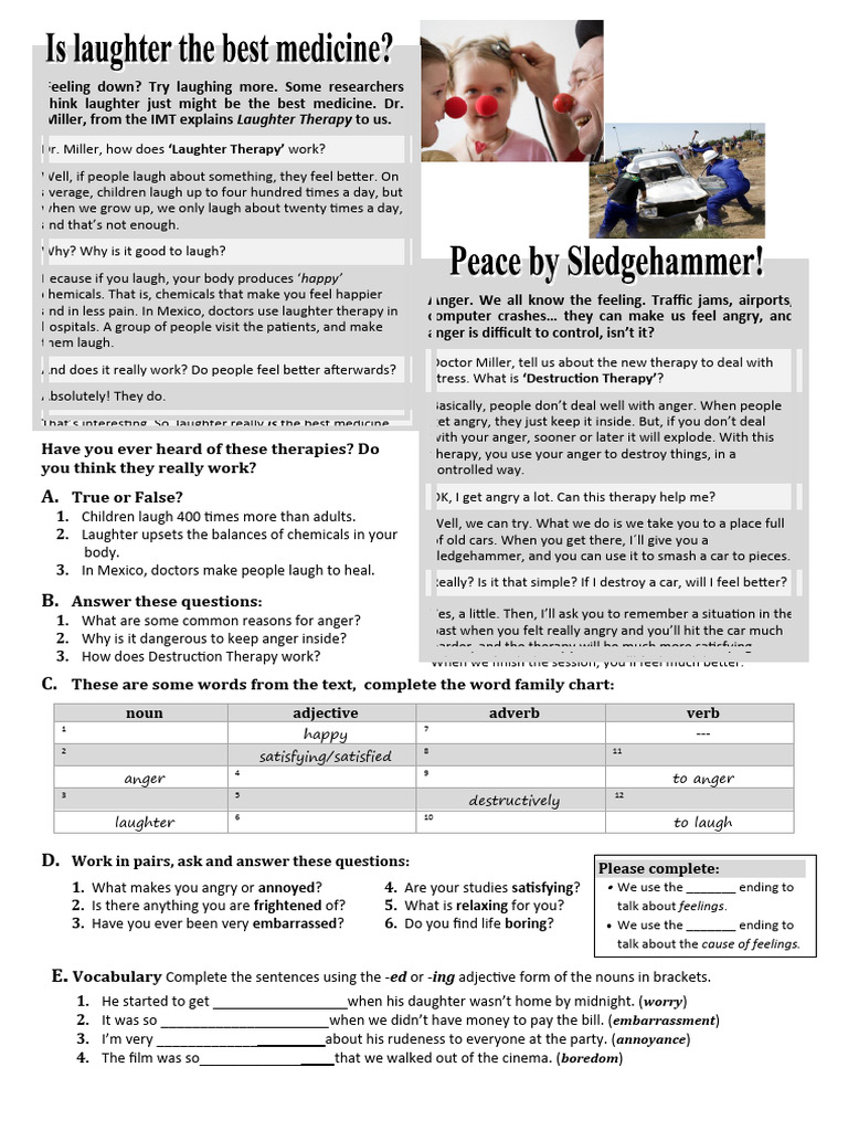 Laughter Best Med2 Pdf Laughter Anger