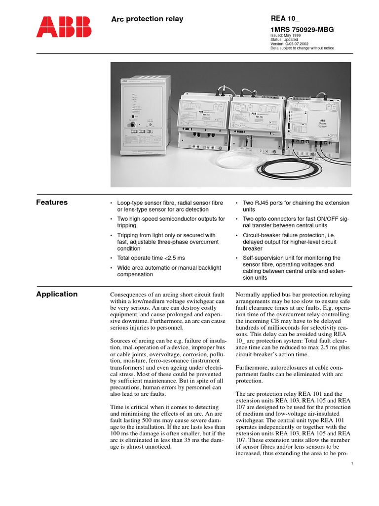 rea101_tobenc | PDF | Hertz | Relay