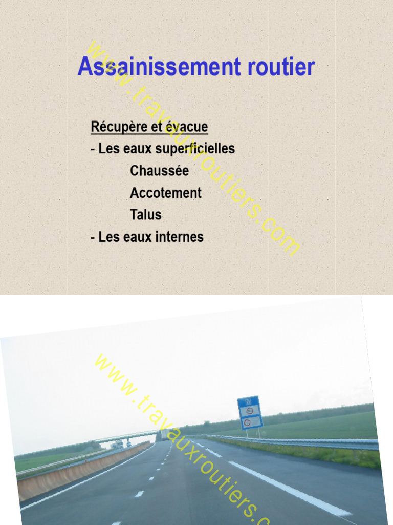 Solutions d'assainissement routier | PDF | Infrastructure routière