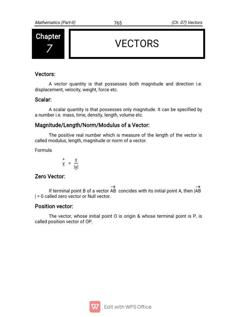 Understanding Vector Norms and Formulas | PDF | Norm (Mathematics ...