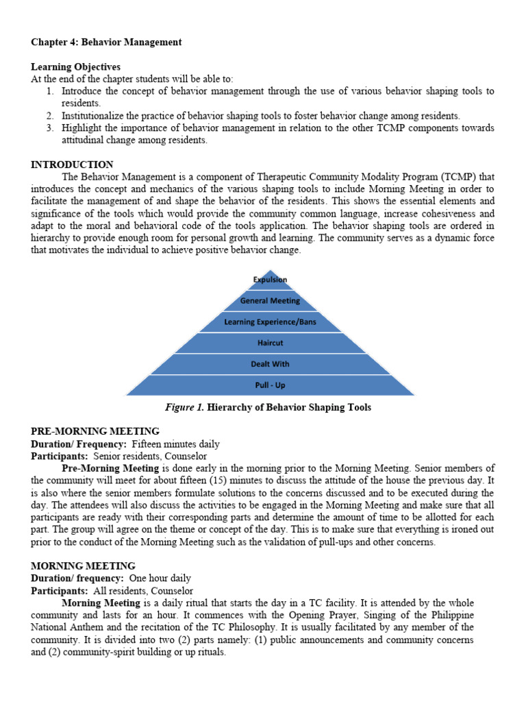 Behavior Management in TCMP | PDF | Feeling | Grief