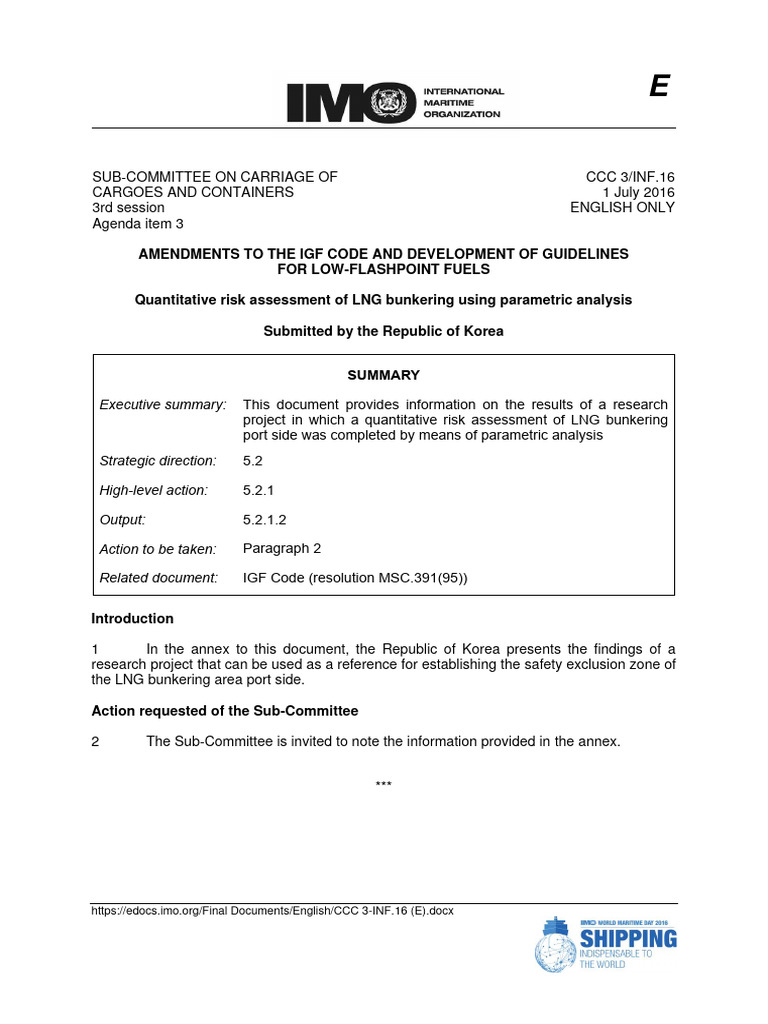 LNG Bunkering Risk Assessment Analysis | PDF | Risk | Liquefied Natural Gas
