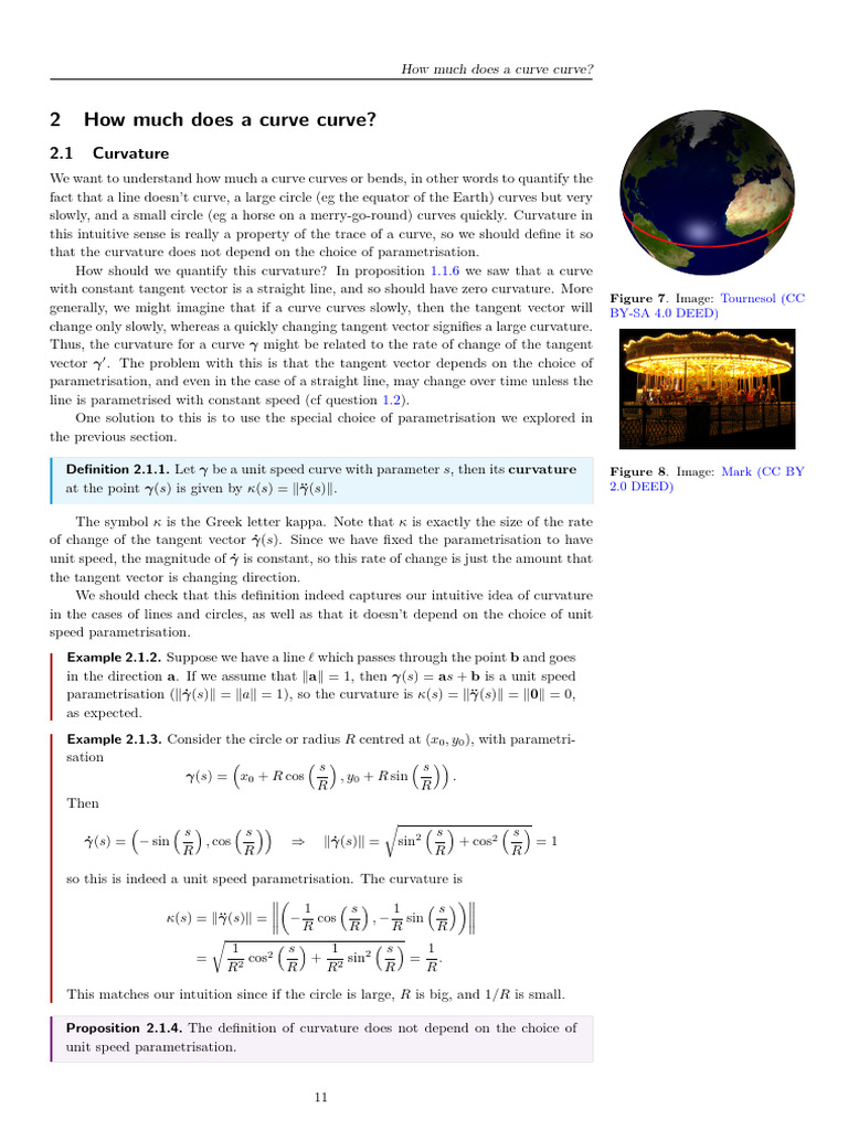 I.2 How much does a curve curve Download Free PDF Curvature Space