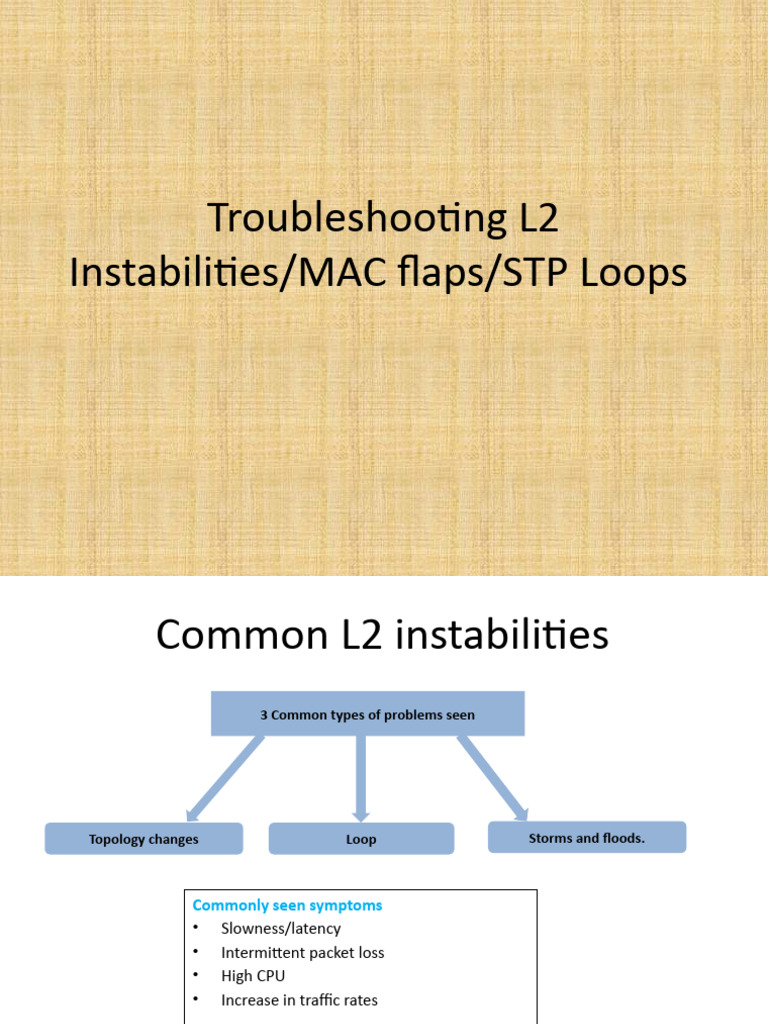MacFlaps And STP Loop PDF Network Switch Computer Science 